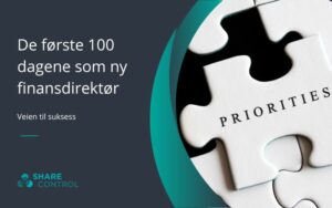 De første 100 dagene som ny finansdirektør