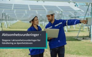 2 medarbeidere snakker om aktsomhetsvurderinger