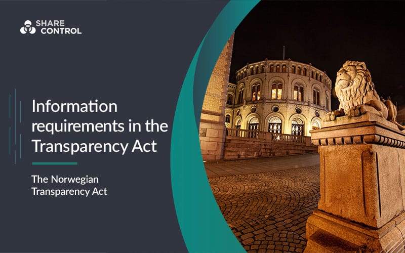 Information Requirements in the Transparency Act