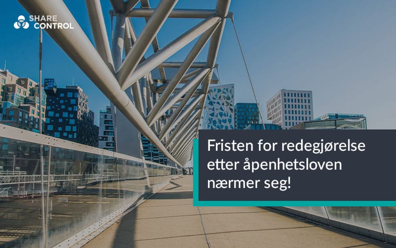 Redegjørelse etter åpenhetsloven
